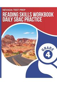 Nevada Test Prep Reading Skills Workbook Daily Sbac Practice Grade 4