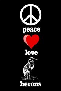 Peace Love Herons