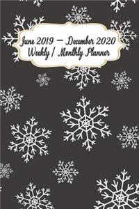 June 2019 - December 2020 Weekly / Monthly Planner
