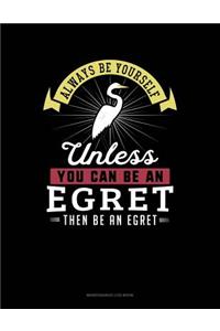 Always Be Yourself Unless You Can Be an Egret Then Be an Egret