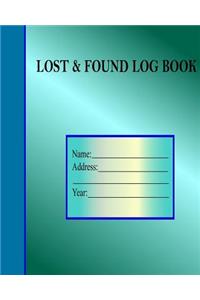 Lost and found log book