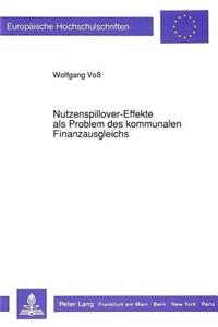 Nutzenspillover-Effekte ALS Problem Des Kommunalen Finanzausgleichs