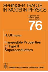 Irreversible Properties of Type II Superconductors