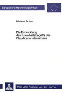 Die Entwicklung des Krankheitsbegriffs der Claudicatio intermittens