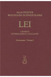 Lessico Etimologico Italiano, Germanismi Vol. I
