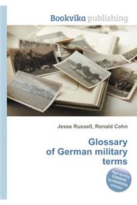 Glossary of German Military Terms