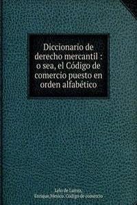 Diccionario de derecho mercantil