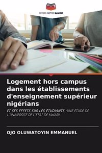 Logement hors campus dans les établissements d'enseignement supérieur nigérians