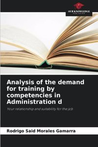 Analysis of the demand for training by competencies in Administration d