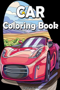 Car Coloring Book for Adults and Kids