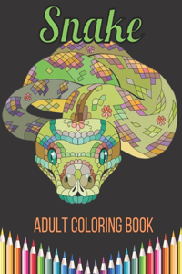 Snake Adult Coloring Book