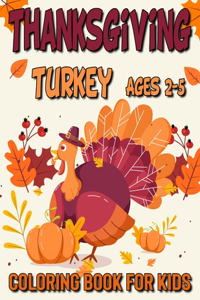 Thanksgiving Turkey Coloring Book For Kids