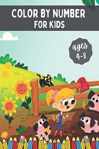Color By Number for Kids Ages 4-8