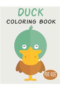 Duck Coloring Book For Kids: Cute Animal Coloring book Great Gift for Boys & Girls, Ages 4-8