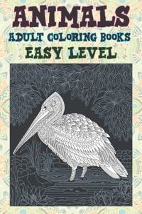 Adult Coloring Books - Animals - Easy Level