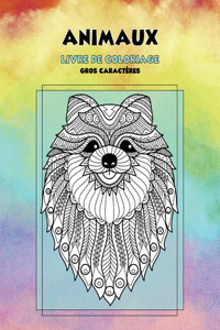 Livre de coloriage - Gros caractères - Animaux