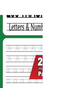 200 tracing letters and numbers