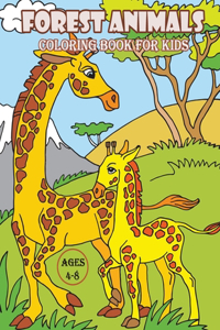 Forest Animals Coloring Book For Kids