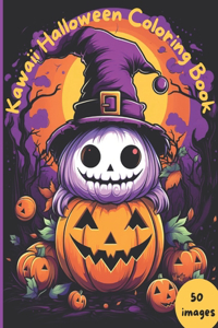 Kawaii Halloween Coloring Book