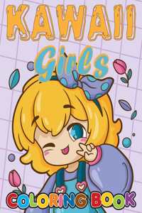 Kawaii Girls Coloring Book