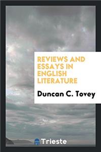 Reviews and essays in English literature