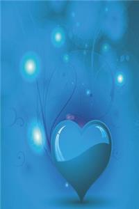 Notizbuch Leuchtendes Herz kraftvolles Blau