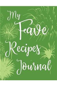 My Fave Recipes Journal