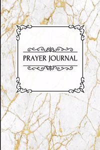 Prayer Journal: Marble Gold (1) - A Daily Devotional Journal Notebook For Bible Reflection & Gratitude - [Classic]