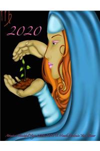 2020 Attentive Beautiful Virgo 2019-2020 18 Month Academic Year Planner