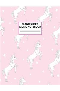 Blank Sheet Music Notebook
