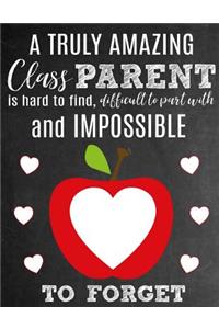 A Truly Amazing Class Parent Is Hard To Find, Difficult To Part With And Impossible To Forget