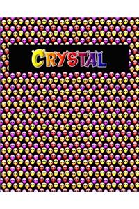 120 Page Handwriting Practice Book with Colorful Alien Cover Crystal
