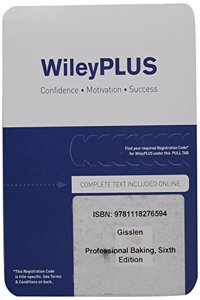 WileyPLUS V5 Card for Professional Baking 6th Edition