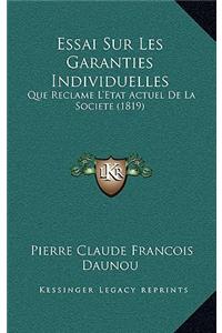 Essai Sur Les Garanties Individuelles