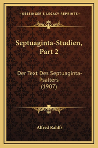 Septuaginta-Studien, Part 2