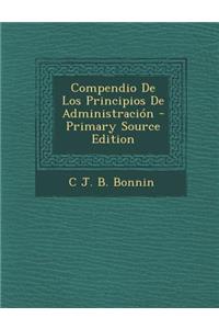 Compendio de Los Principios de Administracion