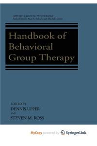 Handbook of Behavioral Group Therapy