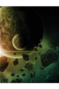 Asteroid Field 2 Blank Sketchbook