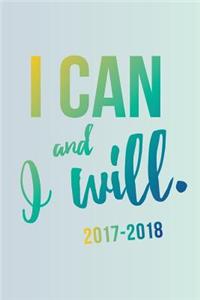 2017-2018; I Can and I Will