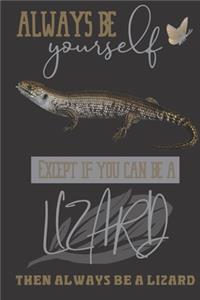 Always be yourself except if you can be a Lizard then always be a Lizard