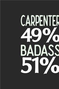 Carpenter 49 % BADASS 51 %