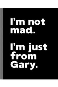 I'm not mad. I'm just from Gary.