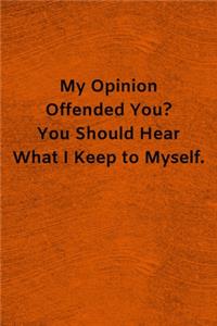 My Opinion Offended You?