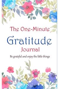 Floral The one minute gratitude Journal