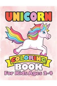Unicorn Coloring Book for Kids Ages 2-4