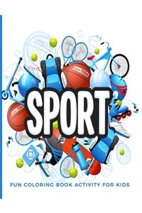 Fun Coloring Book Activity For Kids Sport