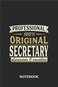 Professional Original Secretary Notebook of Passion and Vocation