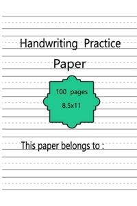 Handwriting Practice Paper