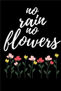 No Rain No Flowers - Gardener Journal