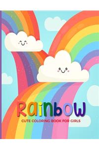 Rainbow Cute Coloring Book For Girls